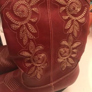 Red Cowgirl Boots New